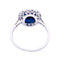 Bague 50 Bague ancienne platine, saphir, diamants. 58 Facettes 33634