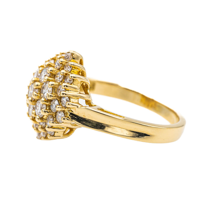 Bague Pompadour Or jaune Diamant