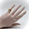 Bague 48 Bague Double C vintage Cartier en or 18 carats vers 2000 58 Facettes