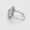 Bague 56 Bague en Or blanc saphir et diamants 58 Facettes LJ 24- 178