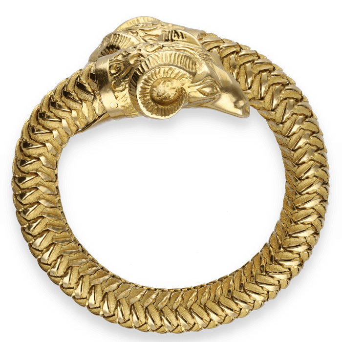 Bracelet Têtes de Belier en or jaune