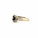 Bague 61 Bague Or Blanc Saphirs et Diamants 58 Facettes 56-GS28799