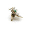 Broche Broche victorienne en or avec diamants taille rose et insecte tremblant 58 Facettes A2001O