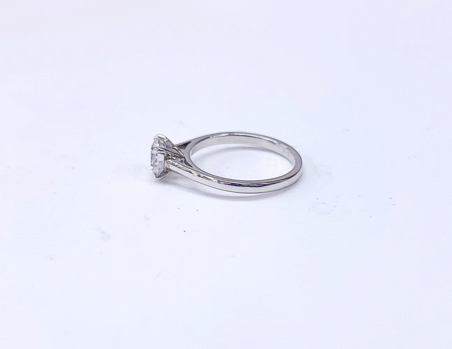 Bague 51.5 DE BEERS - Bague solitaire platine 1 carat 58 Facettes DEBEERS.1722