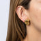 Boucles d'oreilles Boucles d'oreilles David Webb Vintage en or jaune 18 carats martelées et en spirale Bijoux signés 58 Facettes G13705
