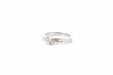 Bague 50 Solitaire diamants or blanc 58 Facettes 26222