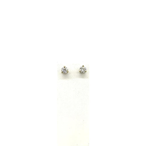 Boucles d'oreilles Boucles d'oreilles puces or jaune et diamants 58 Facettes Z15B51730