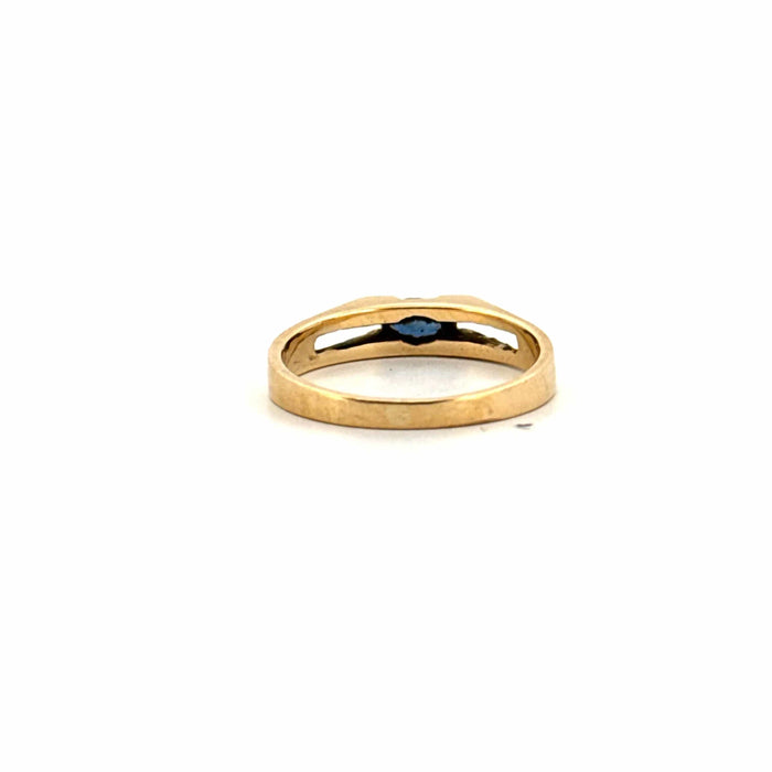 Bague 54 Solitaire Or Jaune 18k & Saphir 58 Facettes 65-GS38359-2