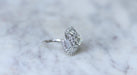 Bague 56 Bague Jupe or blanc diamants baguettes 58 Facettes