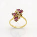 Bague 54 Bague en or jaune rubis et diamants 58 Facettes