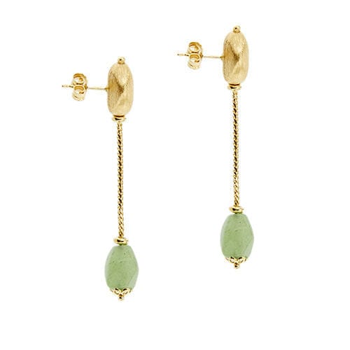Boucles d'oreilles Boucles d'oreilles en quartz aventurine 58 Facettes 29101