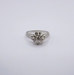 Bague 57 Solitaire Or Blanc 18K Diamant 58 Facettes 6-GS30993-01