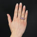 Ring 56 Tanzanite flower and pink sapphire ring 58 Facettes 24-055