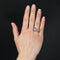 Bague 56 Bague fleurs tanzanites et saphirs roses 58 Facettes 24-055