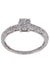 Bague 54 Bague solitaire or blanc diamants 58 Facettes 086101