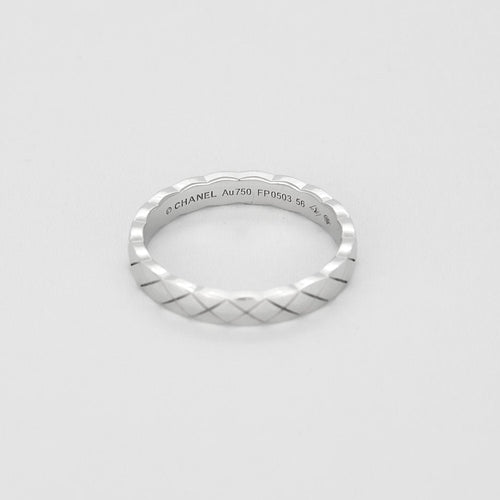 Bague 56 CHANEL - Bague Coco Crush mini modèle en or gris 58 Facettes 58FC17-2