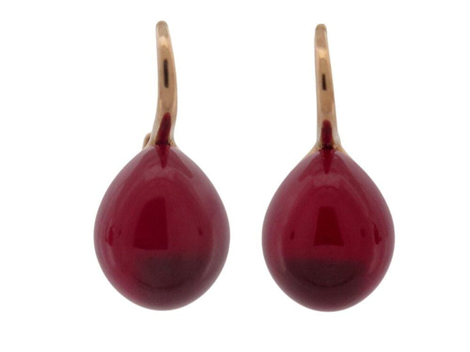 Boucles d'oreilles boucles d'oreilles POMELLATO dormeuses rouge passion rubis et or rose 58 Facettes 269158