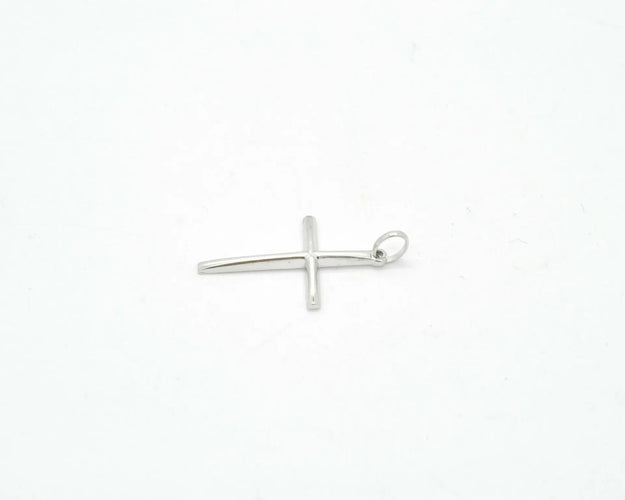 Pendentif Pendentif croix en or blanc 58 Facettes 8359