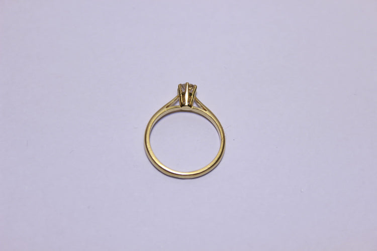 Bague 48 Bague solitaire Diamant 0.26ct 58 Facettes