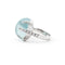 Bague Bague en or blanc avec aigue-marine de 18,5 ct et diamants de 0,40 ct 58 Facettes 17675