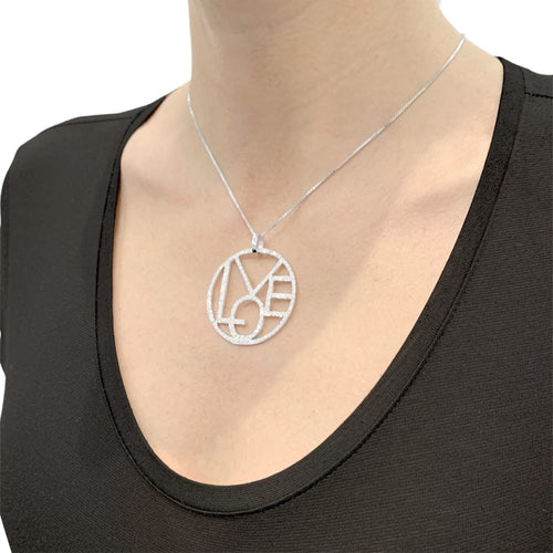Collier Collier Cada, "Love" or blanc et diamants. 58 Facettes 35097