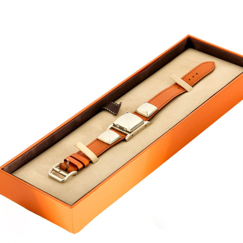Montre HERMES - Medor Swift - Cuir et acier 58 Facettes
