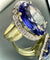 Bague 63 Bague or jaune sertie d'une Tanzanite de 16 carats 58 Facettes