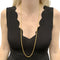 Collier Collier-Sautoir vintage, or jaune 750/000, maille fantaisie. 58 Facettes 34932