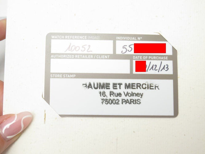 Montre montre BAUME ET MERCIER clifton m0a10052 41 mm automatique 58 Facettes 263098