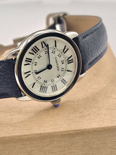 Montre Montre Ronde De Cartier (Acier Solo) 2021 29 mm 58 Facettes