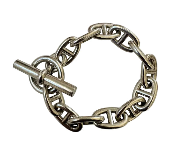 Bracelet HERMÈS - Bracelet Chaîne d’Ancre 12 maillons 58 Facettes