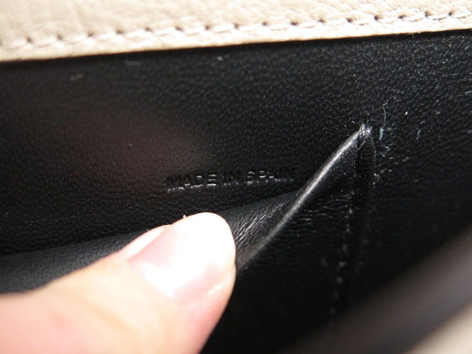 sac a main CHLOE minaudiere bracelet nile bandouliere cuir gris bag