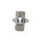 Bague 56 Bague en or blanc 18 carats avec aigue-marine et diamants 58 Facettes