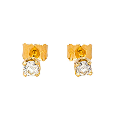 Boucles d'oreilles Boucles d'oreilles Puces Or jaune Diamant 58 Facettes 4416097RV