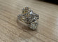 Bague ancienne en platine et diamants