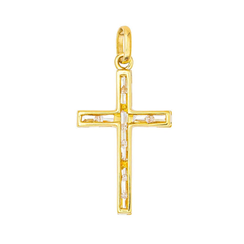 Pendentif Pendentif Croix Or jaune Diamant 58 Facettes 4268399RV