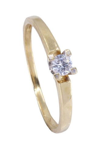 Bague 54 BAGUE SOLITAIRE DIAMANT 0.12 CARAT 58 Facettes 086301