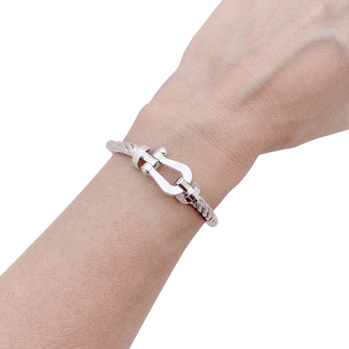 Bracelet Bracelet Fred, "Force 10", or blanc, acier. 58 Facettes 34775