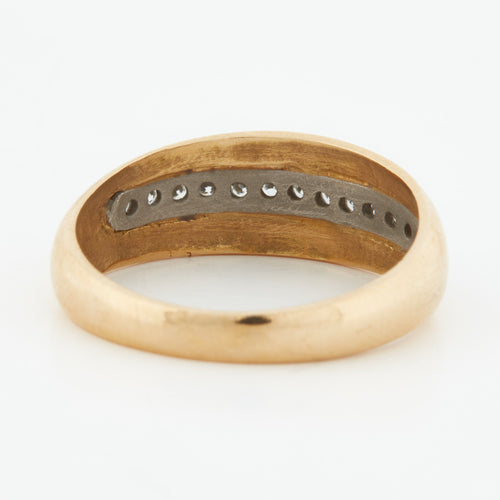 Bague 54 BAGUE DIAMANTS 2 OR 18 CARATS 58 Facettes RÉF 5023/18