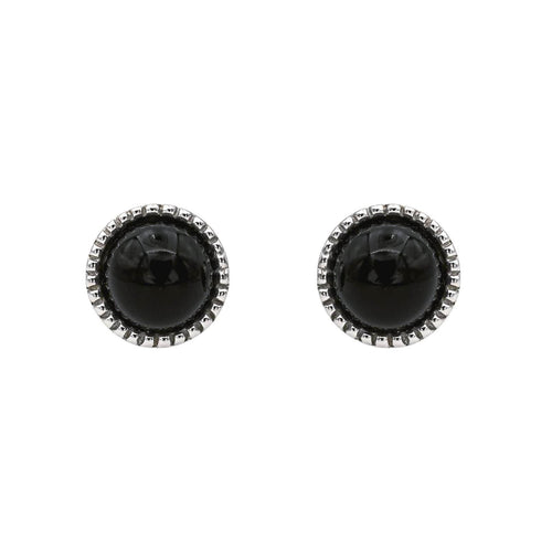 Boucles d'oreilles Susie Otero Boucles d'oreilles Pendantes  Or blanc Diamant, Onyx 58 Facettes 578248CD