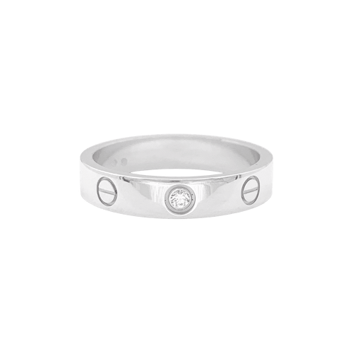 Bague 54 Bague Cartier "Love" or blanc, diamant. 58 Facettes 34458