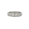 Bague 47 Demi alliance platine diamants 58 Facettes 240214R