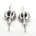 Boucles d'oreilles Boucles d'oreilles en or blanc avec saphirs et diamants 58 Facettes