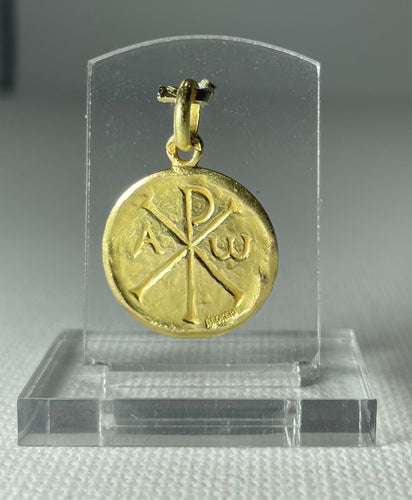 Pendentif BECKER. Médaille Chrisme 58 Facettes 147