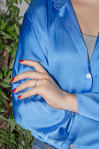 Bague 55 Mauboussin  Bague  Solitaire Ma reine d'amour Or blanc Diamant 58 Facettes 4342793RV