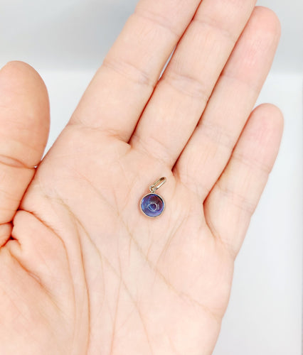 Pendentif Pendentif Art déco en or blanc 18k et saphir synthétique 58 Facettes A06523