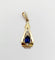 Pendentif Pendentif Art Déco or jaune et verre bleu (circa 1930) 58 Facettes A05640