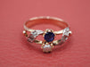 Bague 52 Bague ancienne perle saphir rose de diamants 58 Facettes