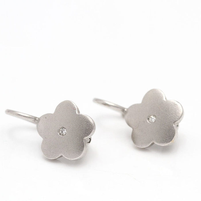 Boucles d'oreilles TOUS - boucles d'oreilles fleur or blanc et diamants 58 Facettes E361334A