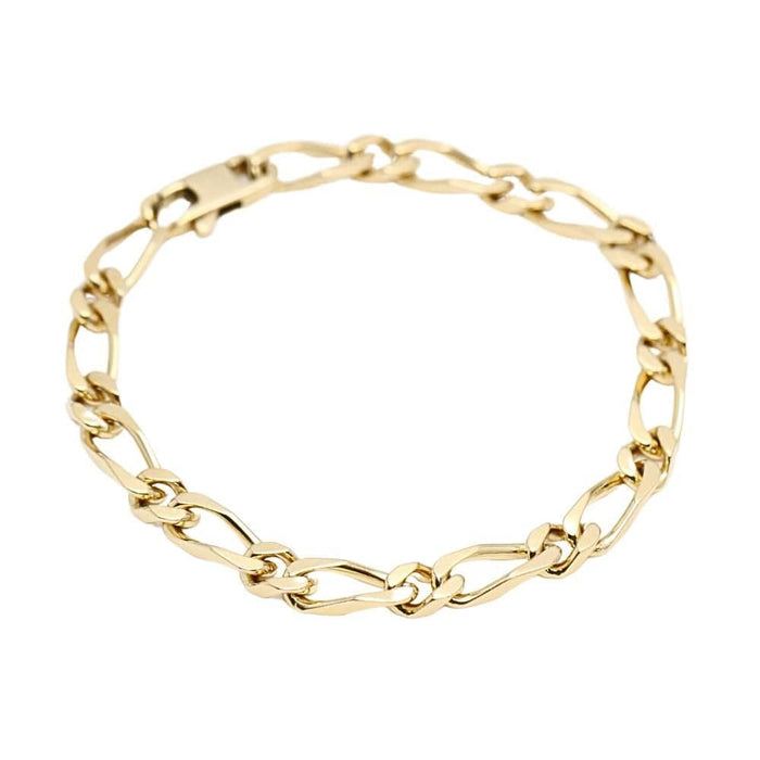 Bracelet Bracelet alterné en or jaune massif 58 Facettes E363438